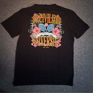 Civilized Men’s Tennis Black Graphic T-Shirt